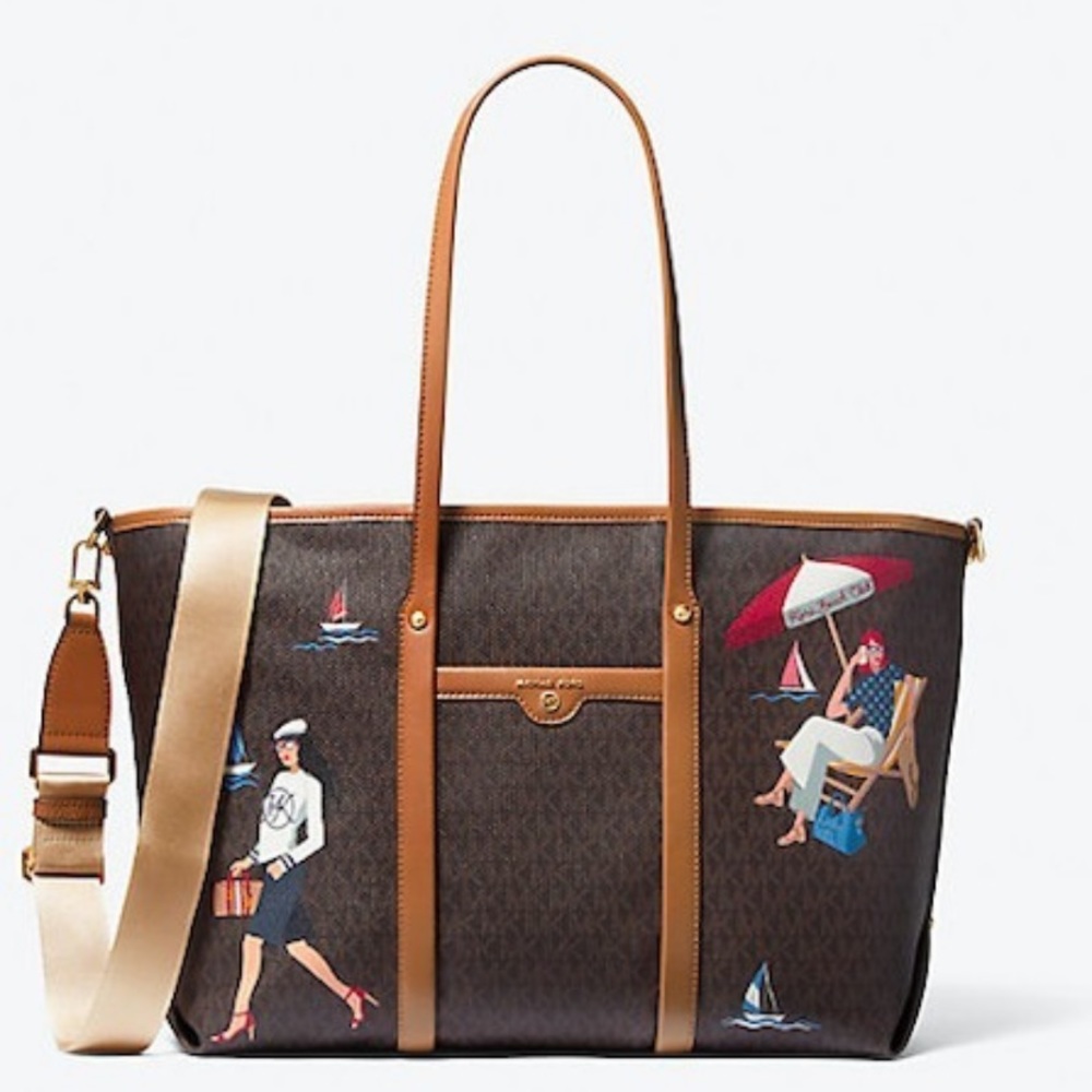 Michael Kors | Monogram Casual Style Street Style A4 2WAY Leather